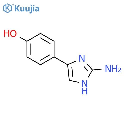 Phenol, 4-(2-amino-1H-imidazol-4-yl)- structure
