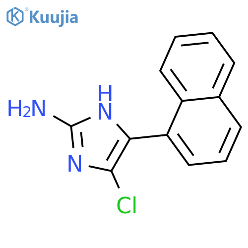 1H-Imidazol-2-amine, 4-chloro-5-(1-naphthalenyl)- structure