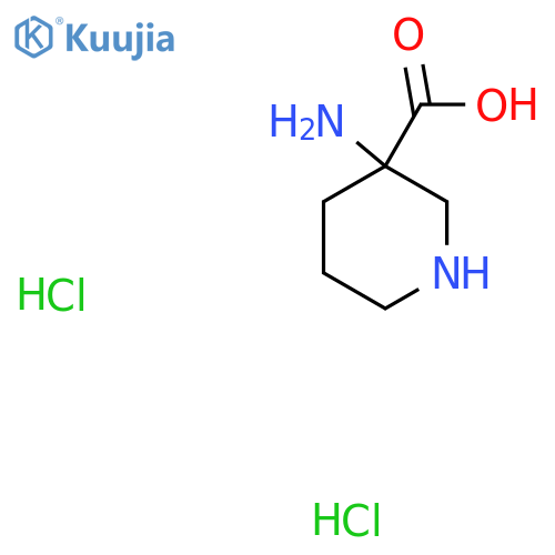 3-Aminopiperidine-3-carboxylic acid dihydrochloride structure