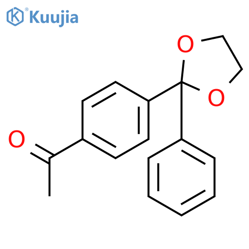 Ethanone, 1-[4-(2-phenyl-1,3-dioxolan-2-yl)phenyl]- structure