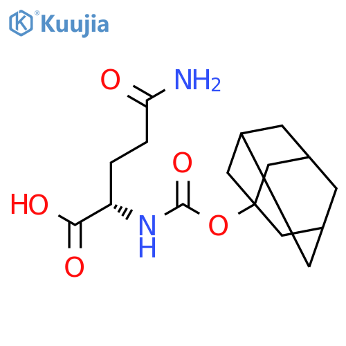 L-GLUTAMINE, N2-[(TRICYCLO[3.3.1.13,7]DEC-1-YLOXY)CARBONYL]- structure