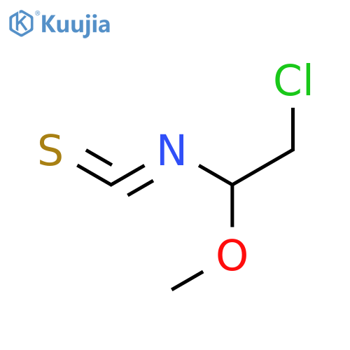 ETHANE, 2-CHLORO-1-ISOTHIOCYANATO-1-METHOXY- structure