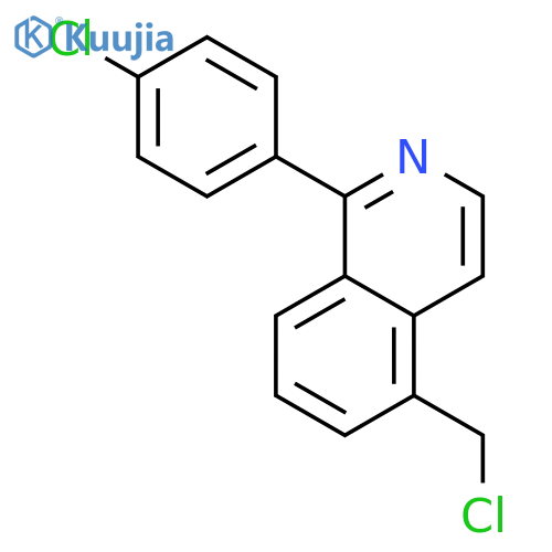 Isoquinoline, 5-(chloromethyl)-1-(4-chlorophenyl)- structure