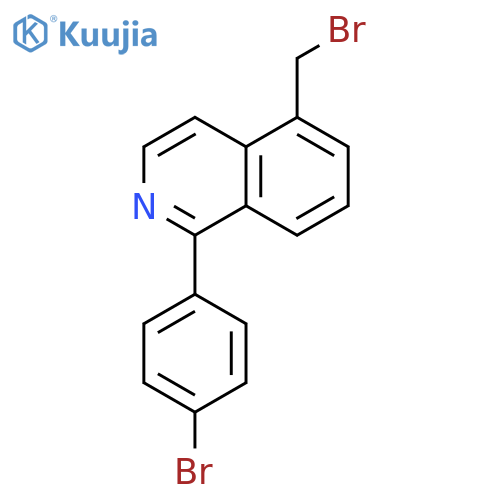 Isoquinoline, 5-(bromomethyl)-1-(4-bromophenyl)- structure