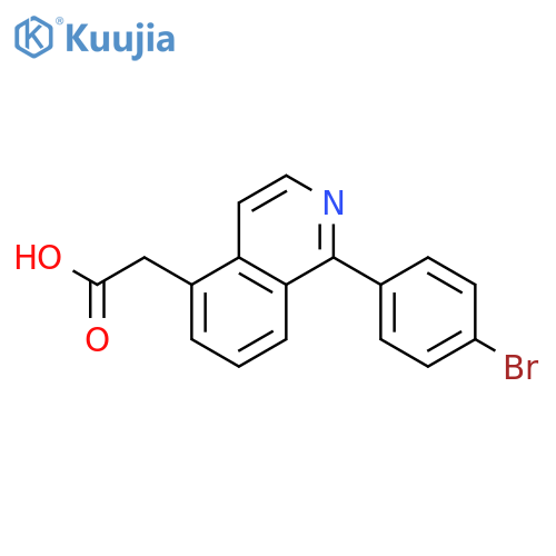 5-Isoquinolineacetic acid, 1-(4-bromophenyl)- structure