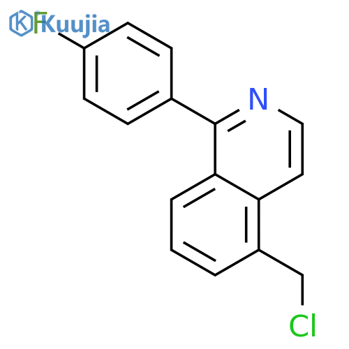 Isoquinoline, 5-(chloromethyl)-1-(4-fluorophenyl)- structure