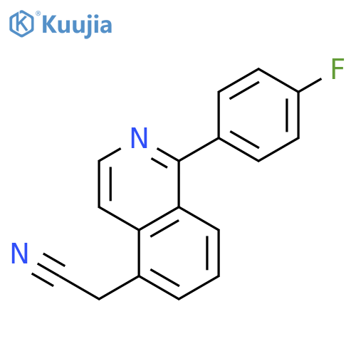 5-Isoquinolineacetonitrile, 1-(4-fluorophenyl)- structure