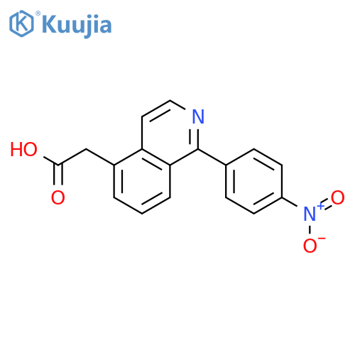 5-Isoquinolineacetic acid, 1-(4-nitrophenyl)- structure