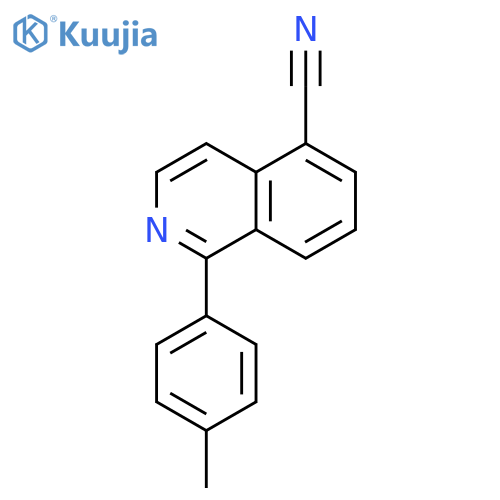 5-Isoquinolinecarbonitrile, 1-(4-methylphenyl)- structure