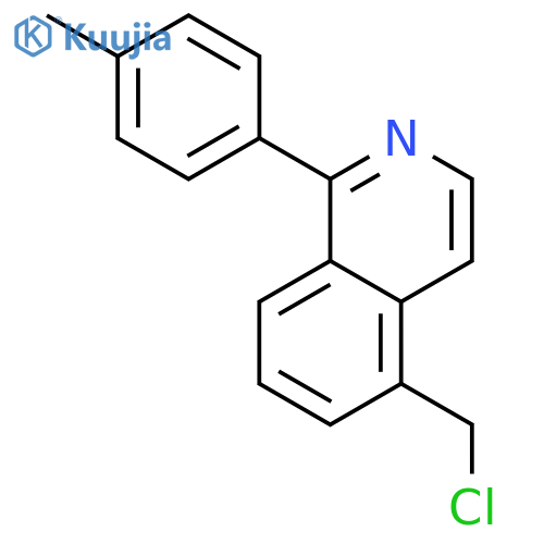 Isoquinoline, 5-(chloromethyl)-1-(4-methylphenyl)- structure