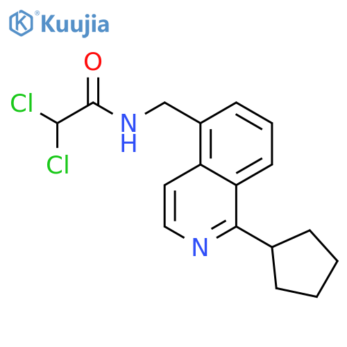 Acetamide, 2,2-dichloro-N-[(1-cyclopentyl-5-isoquinolinyl)methyl]- structure