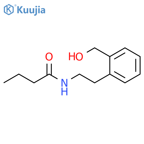 Butanamide, N-[2-[2-(hydroxymethyl)phenyl]ethyl]- structure