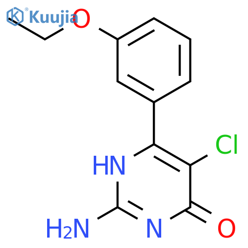 4(1H)-Pyrimidinone, 2-amino-5-chloro-6-(3-ethoxyphenyl)- structure