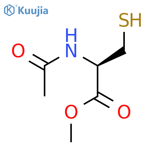 Methyl acetyl-L-cysteinate structure