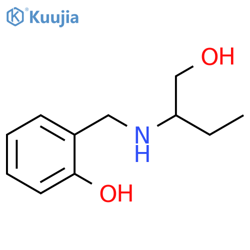 2-{(1-hydroxybutan-2-yl)aminomethyl}phenol structure