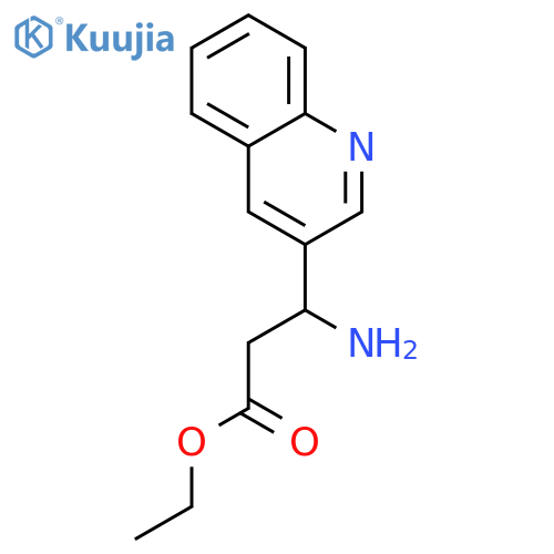 Ethyl (3r)-3-amino-3-(3-quinolyl)propanoate structure
