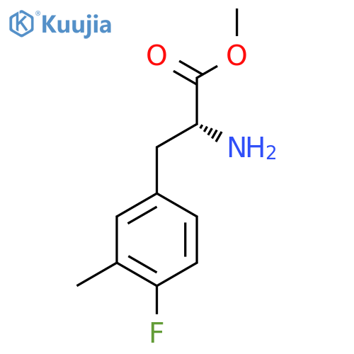 METHYL (R)-2-AMINO-3-(4-FLUORO-3-METHYLPHENYL)PROPANOATE HCL structure