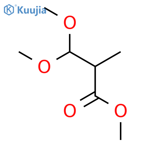 Propanoic acid,3,3-dimethoxy-2-methyl-, methyl ester structure