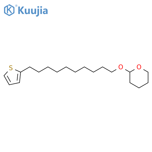 2H-Pyran, tetrahydro-2-[[10-(2-thienyl)decyl]oxy]- structure