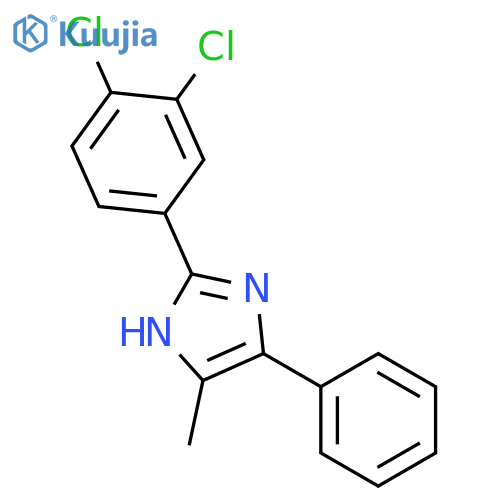 1H-IMIDAZOLE, 2-(3,4-DICHLOROPHENYL)-4-METHYL-5-PHENYL- structure