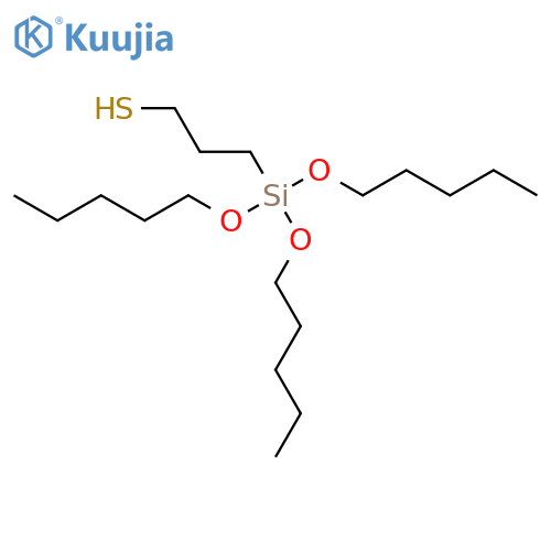 1-PROPANETHIOL, 3-[TRIS(PENTYLOXY)SILYL]- structure