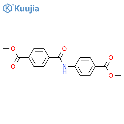 Benzoic acid, 4-[[4-(methoxycarbonyl)benzoyl]amino]-, methyl ester structure
