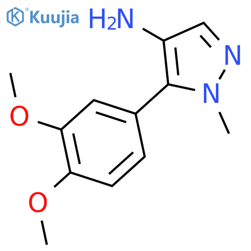 5-(3,4-Dimethoxyphenyl)-1-methyl-1H-pyrazol-4-amine structure