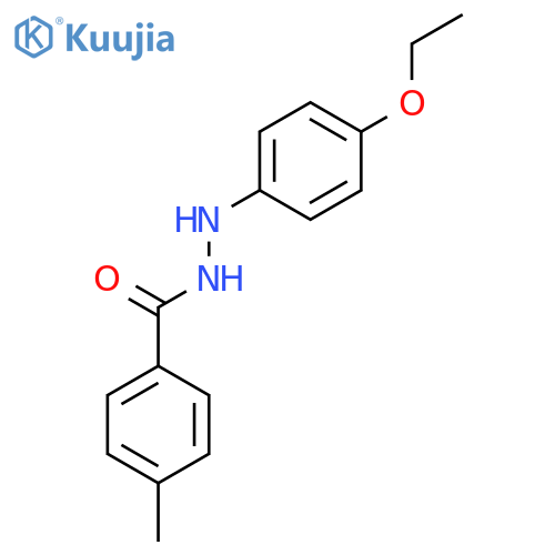 Benzoic acid, 4-methyl-, 2-(4-ethoxyphenyl)hydrazide structure