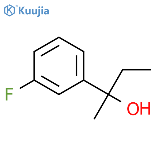 Benzenemethanol, a-ethyl-3-fluoro-a-methyl- structure