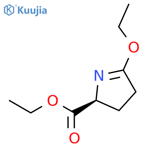 2H-Pyrrole-2-carboxylic acid, 5-ethoxy-3,4-dihydro-, ethyl ester, (2S)- structure