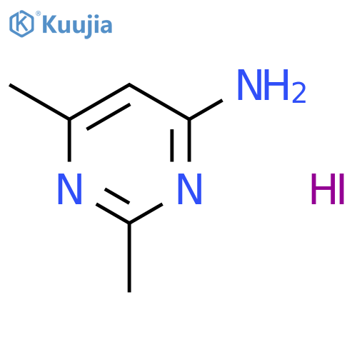 4-PYRIMIDINAMINE, 2,6-DIMETHYL-, COMPD. WITH IODINE (1:1) structure