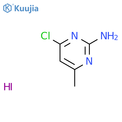 2-PYRIMIDINAMINE, 4-CHLORO-6-METHYL-, COMPD. WITH IODINE (1:1) structure