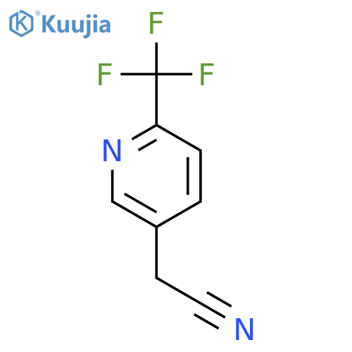 2-6-(trifluoromethyl)pyridin-3-ylacetonitrile structure