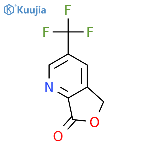 3-(trifluoromethyl)-5H,7H-furo3,4-bpyridin-7-one structure