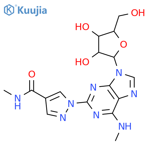 N-Methyl-2-4-(methylamino)carbonyl-1H-pyrazol-1-yladenosine structure