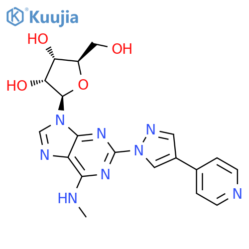Adenosine, N-methyl-2-[4-(4-pyridinyl)-1H-pyrazol-1-yl]- structure