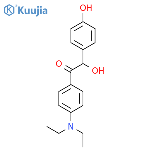 (2R)-1-[4-(diethylamino)phenyl]-2-hydroxy-2-(4-hydroxyphenyl)ethanone structure