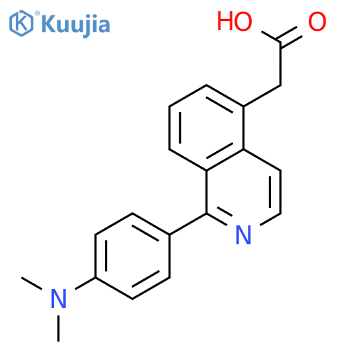 5-Isoquinolineacetic acid, 1-[4-(dimethylamino)phenyl]- structure