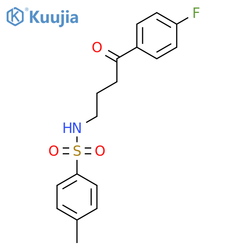 Benzenesulfonamide, N-[4-(4-fluorophenyl)-4-oxobutyl]-4-methyl- structure