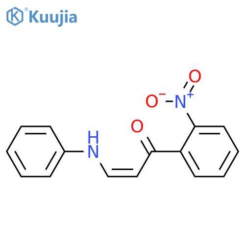 2-PROPEN-1-ONE, 1-(2-NITROPHENYL)-3-(PHENYLAMINO)-, (2Z)- structure