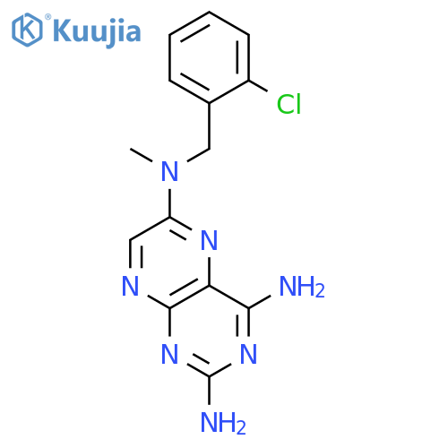 2,4,6-PTERIDINETRIAMINE, N6-[(2-CHLOROPHENYL)METHYL]-N6-METHYL- structure