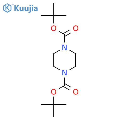 1,4-Di-tert-butyl piperazine-1,4-dicarboxylate structure