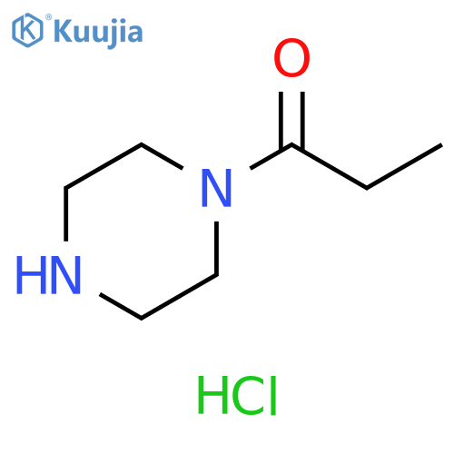 1-piperazin-1-ylpropan-1-one;hydrochloride structure
