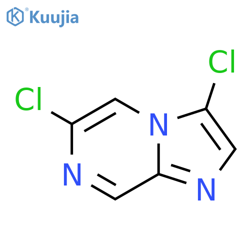 Imidazo[1,2-a]pyrazine, 3,6-dichloro- structure