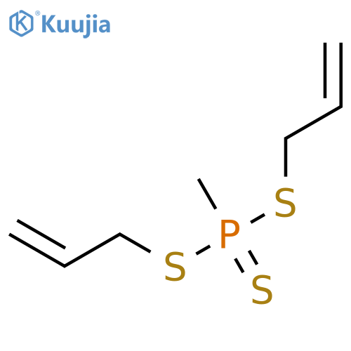 Phosphonotrithioic acid, methyl-, di-2-propenyl ester structure