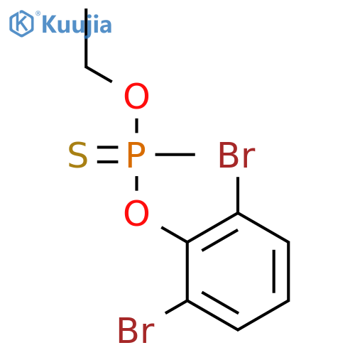 Phosphonothioic acid, methyl-, O-(2,6-dibromophenyl) O-ethyl ester structure