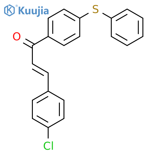 2-Propen-1-one, 3-(4-chlorophenyl)-1-[4-(phenylthio)phenyl]- structure