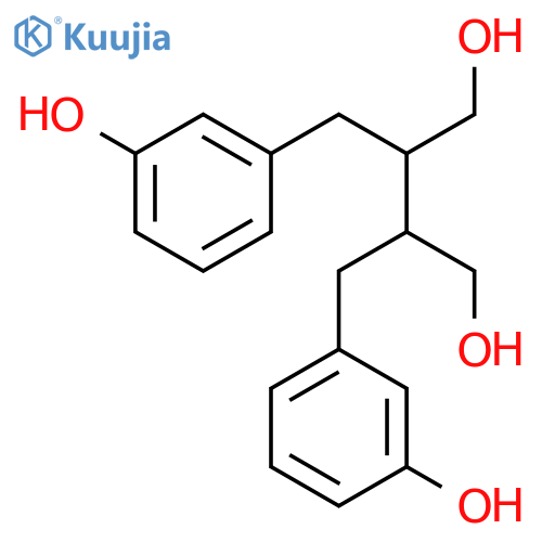 1,4-Butanediol,2,3-bis[(3-hydroxyphenyl)methyl]- structure