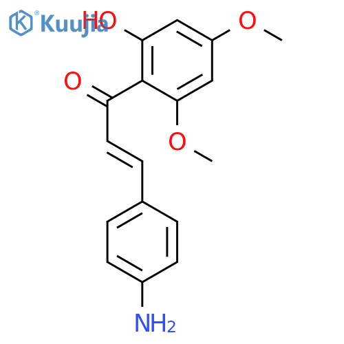 2-Propen-1-one, 3-(4-aminophenyl)-1-(2-hydroxy-4,6-dimethoxyphenyl)- structure