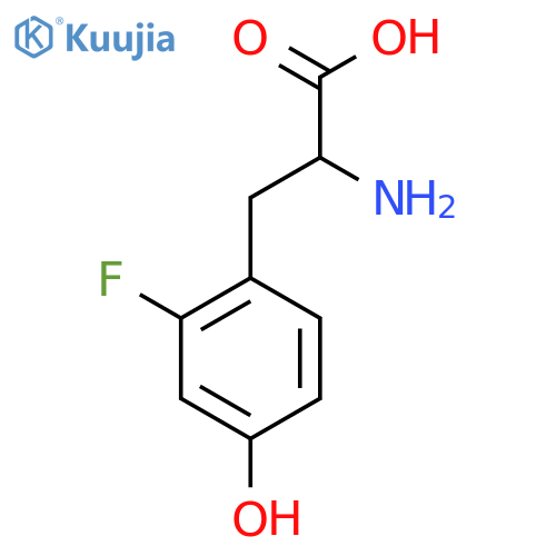 2-amino-3-(2-fluoro-4-hydroxyphenyl)propanoic acid structure